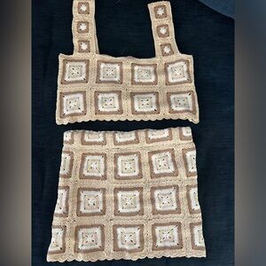 Show Me Your Mumu Crochet Set. Never worn!